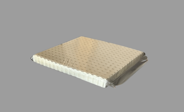 Coussin de latex recouvert d'une pellicule polyuréthane